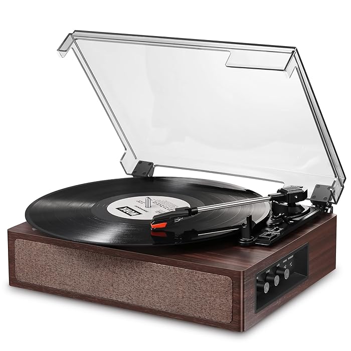 Buy Donner Vinyl Record Player, Bluetooth Turntable for Vinyl Records