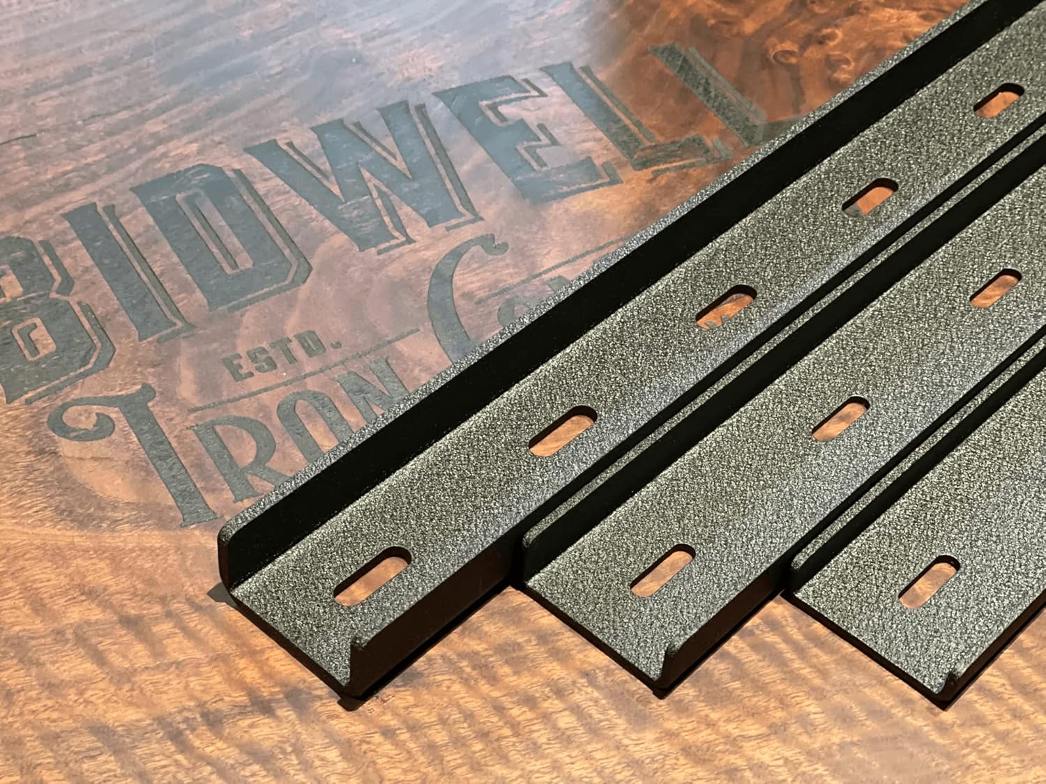 Bidwell Wood & Iron C-Channel Table Brace 2.0 – 14” Hidden Steel Support for Live Edge or Glue-Up Wood Tops – Heavy-Duty 3/4” Steel Tabletop Stabilizer – Single Piece