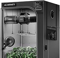 Vista 13 de AC Infinity Sistema de Cultivo AI Compacto 2x2, Kit de 1 Planta con Controlador AI de Autoaprendizaje, Flujo de Aire Dinámico y Control