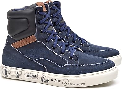 Bota Coturno Masculina Casual Fork 5050-2 Azul (44) | Amazon.com.br