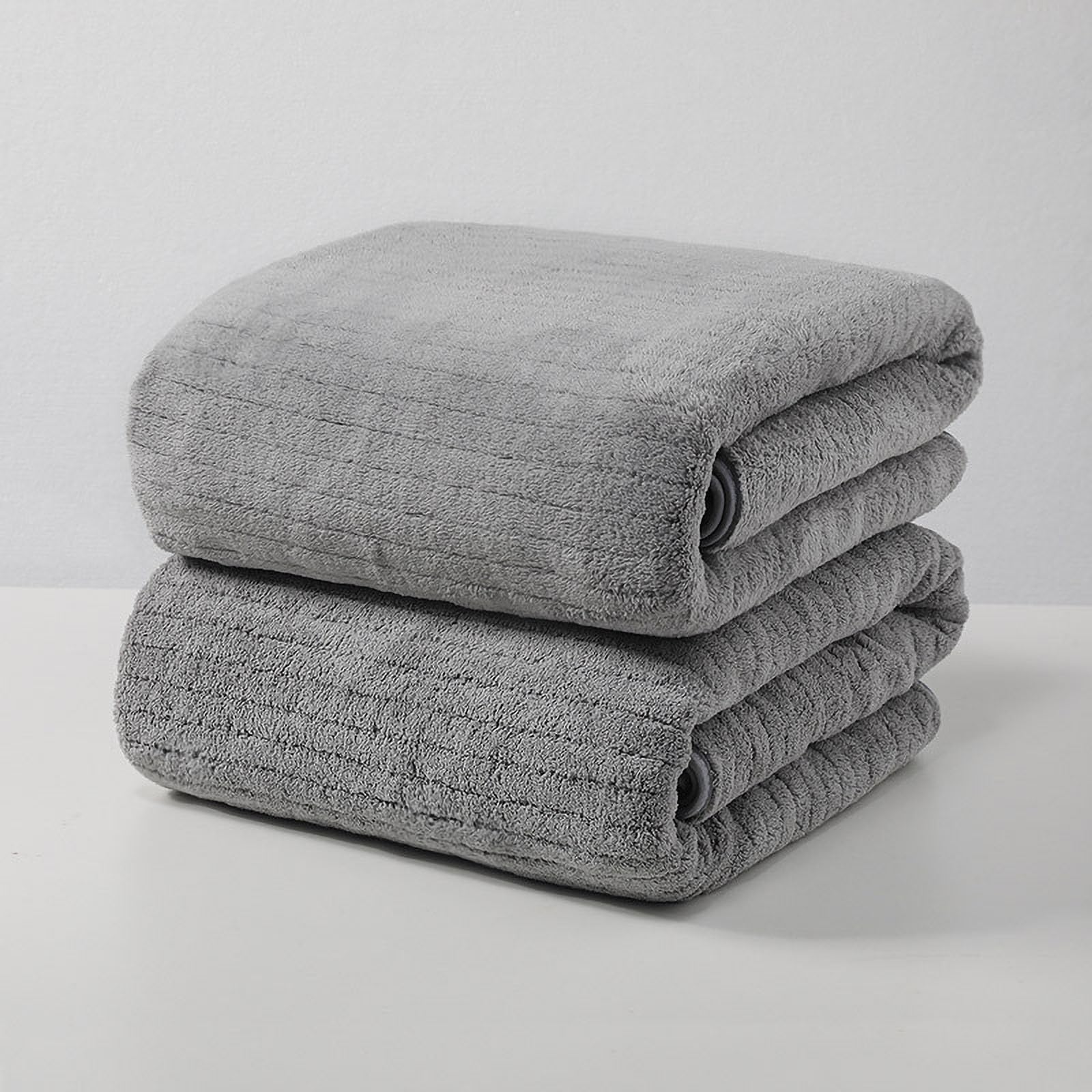 Bath Towel Large Bath Towels Velvet Towel for Adult Absorbent Dry Hair Towel Beach Towels Strip Patterned Bath