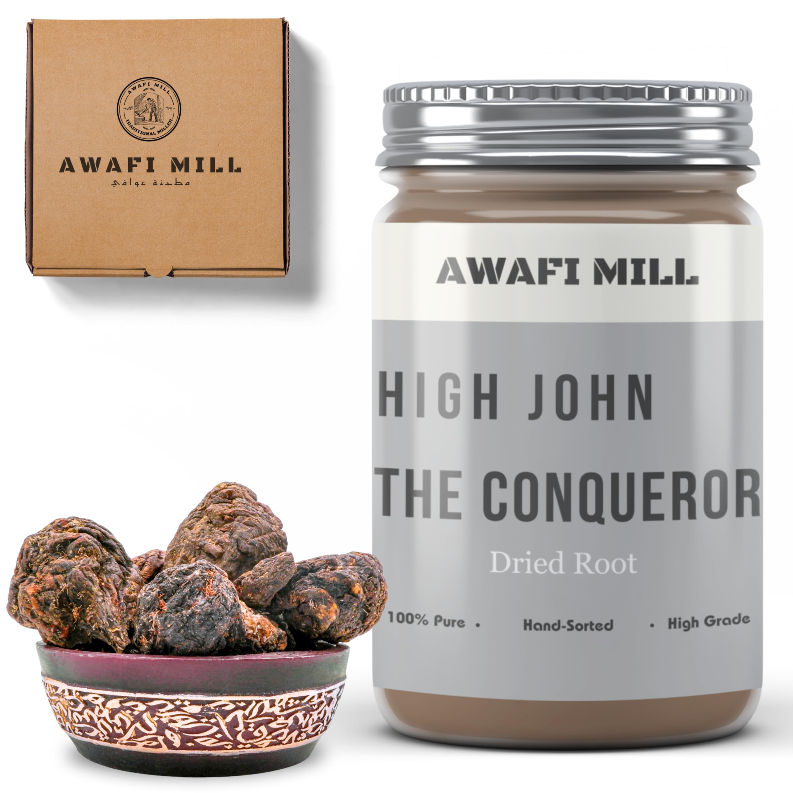 AWAFI MILL High John the Conqueror Root (Jalap) – Ipomoea spp. | Dried Whole Moca/Mocca Root | Earthy Resinous - 100 g | 3.5 Oz