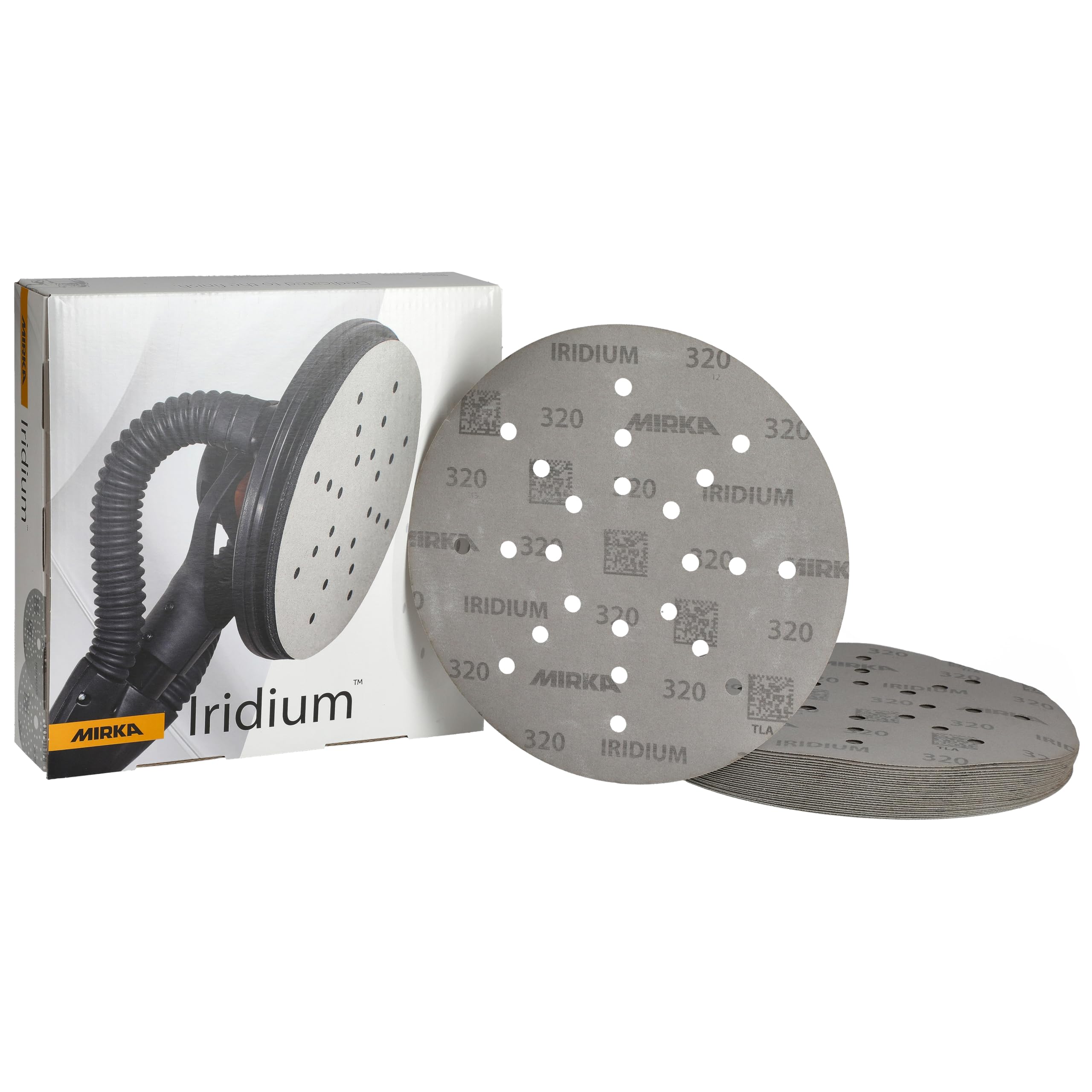 Mirka Abrasive Sheets Iridium Sandpaper Ø 225mm Grit 320 25 pcs