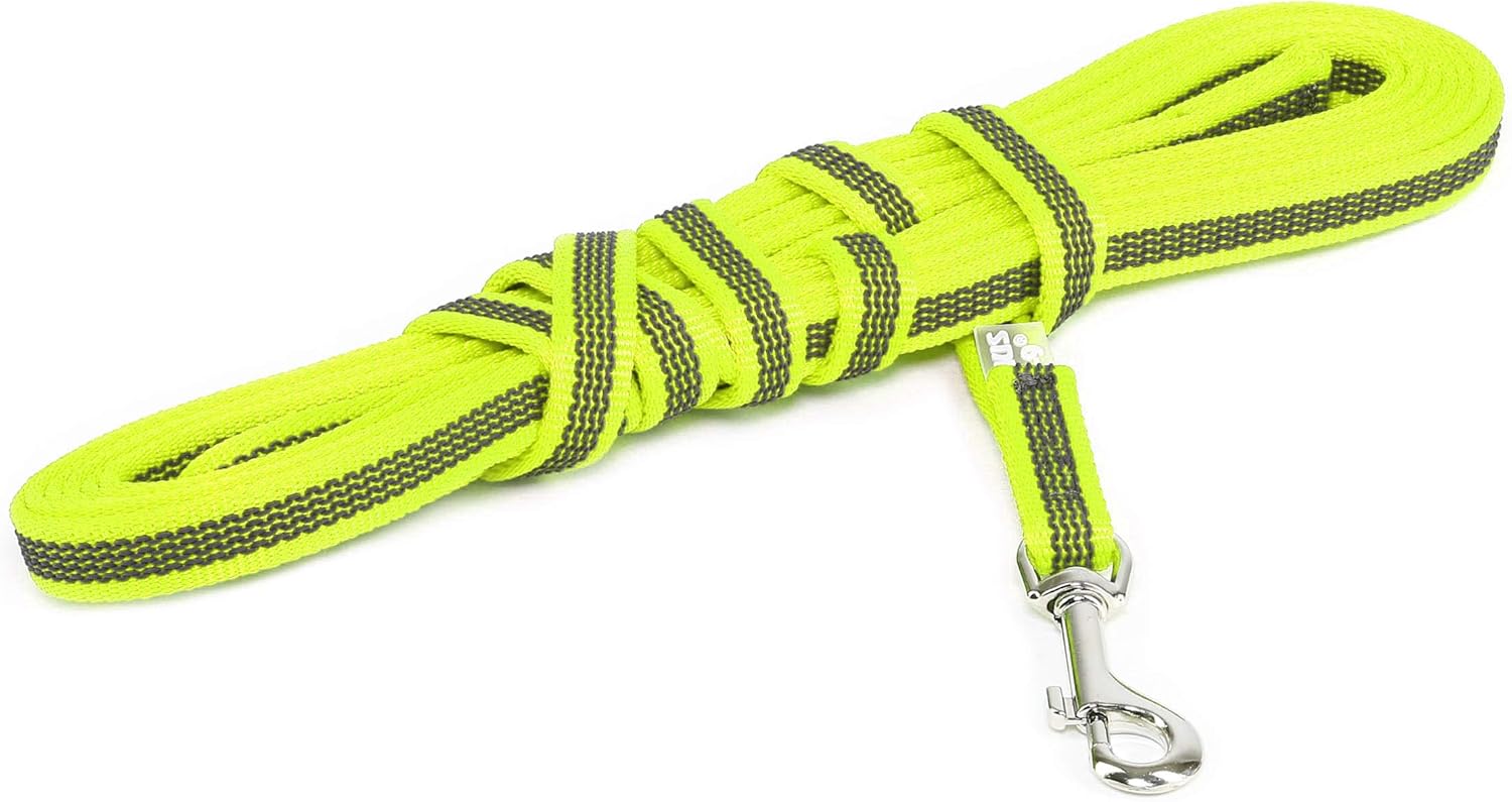 Color & Gray Super-Grip Leash with Handle, 14 mm x 5 m, Neon-Gray