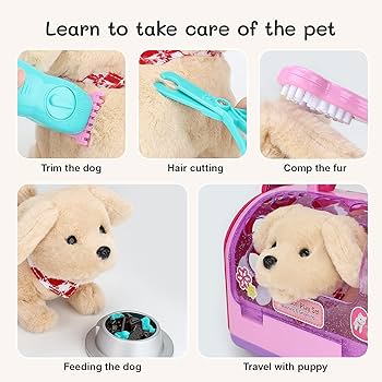 ペットケアプレイセット おもちゃ 子犬 犬 幼児 子供用 717hDXnsIJL._UF350,350_QL80_.jpg