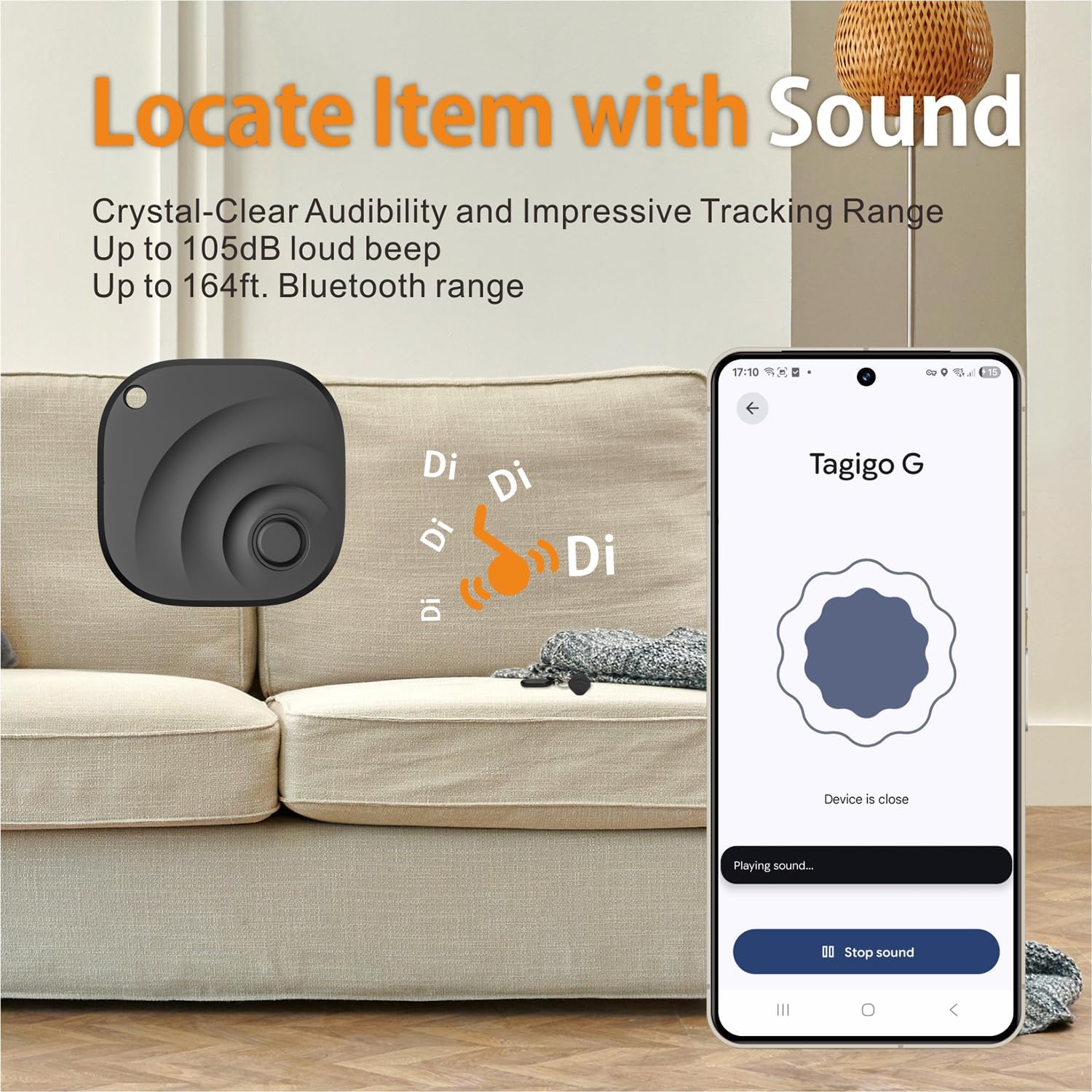 Reyke Tracker Android Smart Tag compatibile con Google Find My localizzatore per chiavi bagagli 4 pezzo