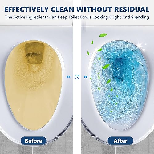 Miniatura 2 de MyKlens Botella limpiadora de inodoro, pastillas limpiadoras automáticas de inodoro en botella, fácil de usar, efecto duradero, limpiadores de