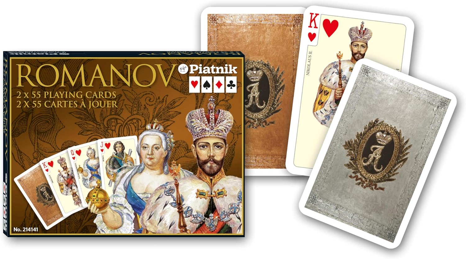 Piatnik 2141 "Romanov Card Game (2 x 55-Piece)