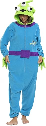 Wishliker Halloween Stitch Kigurumi Onesie Zipper Pajamas Costume Unisex Adult