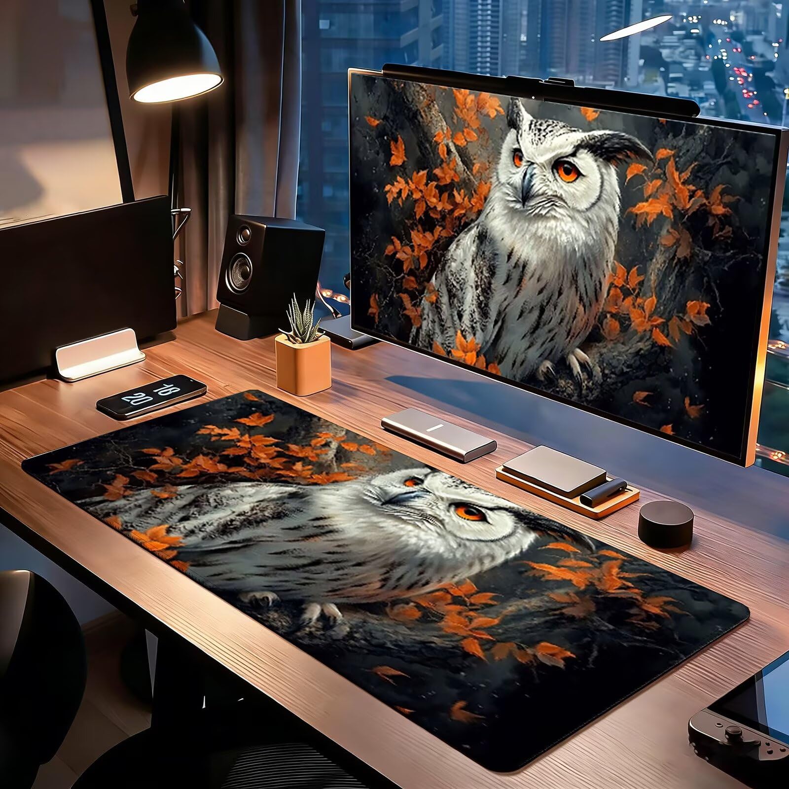 Tappetino Mouse Gaming, 1200x600mm Tappetino Mouse XXL nero 0c0-310 | Mouse Pad Grande, Ottimizzato per i Sensori da Gioco, Migliora Precisione e Velocità, per Mac e PC, animale