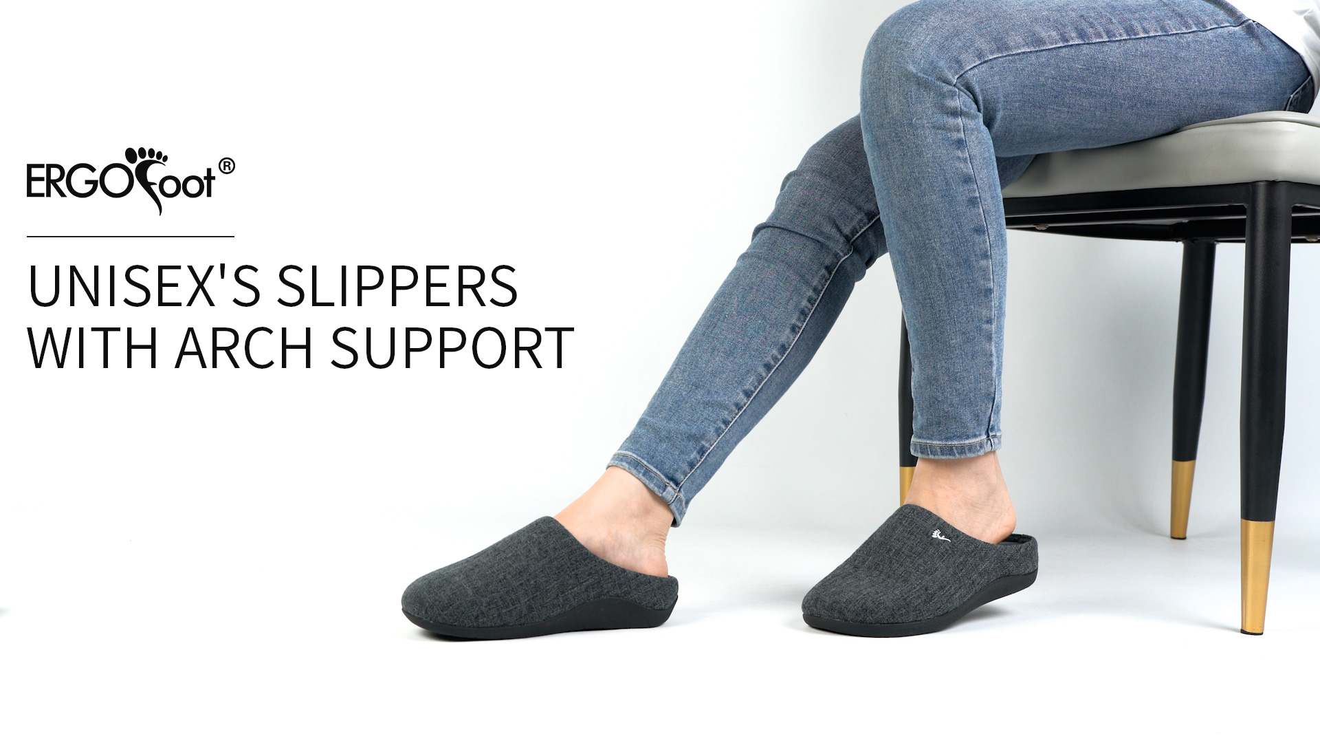 Amazon.com: ERGOfoot Orthotic Slippers with Arch Support for Plantar  Fasciitis Pain Relief, Comfortable Orthopedic Clog House Shoes with Indoor  Outdoor Anti-Skid Rubber Sole : Health & Household