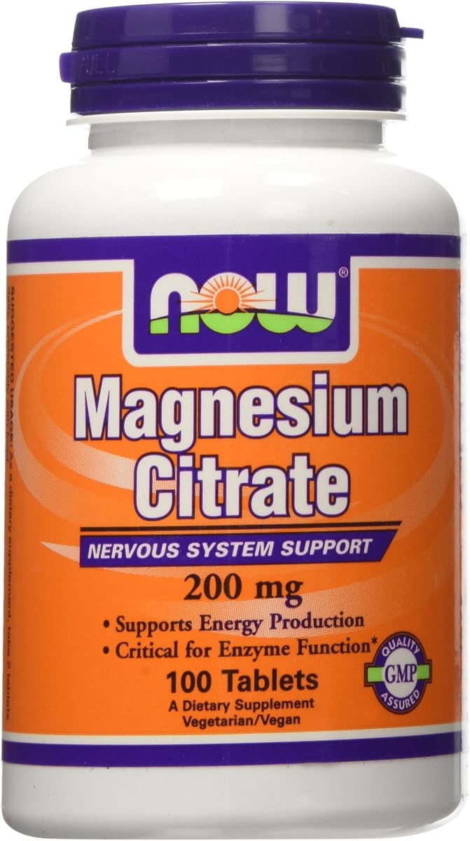 Now Foods Magnesium Citrate, 200 Mg