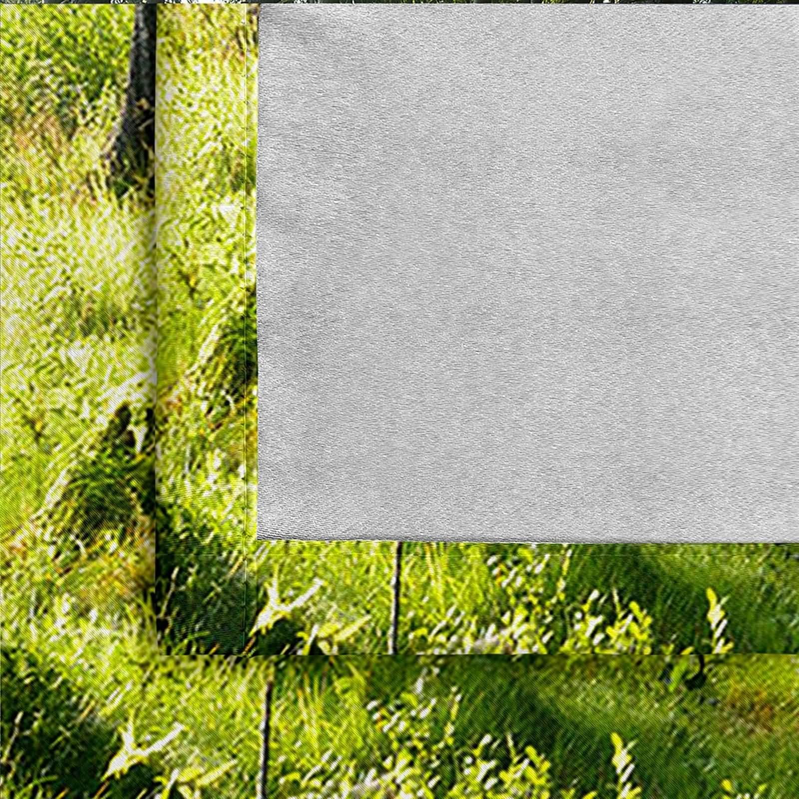 Długa zasłona okienna, długie zasłony do sypialni zielone lasy krajobraz naturalny poliester 2 panele 204x244cm