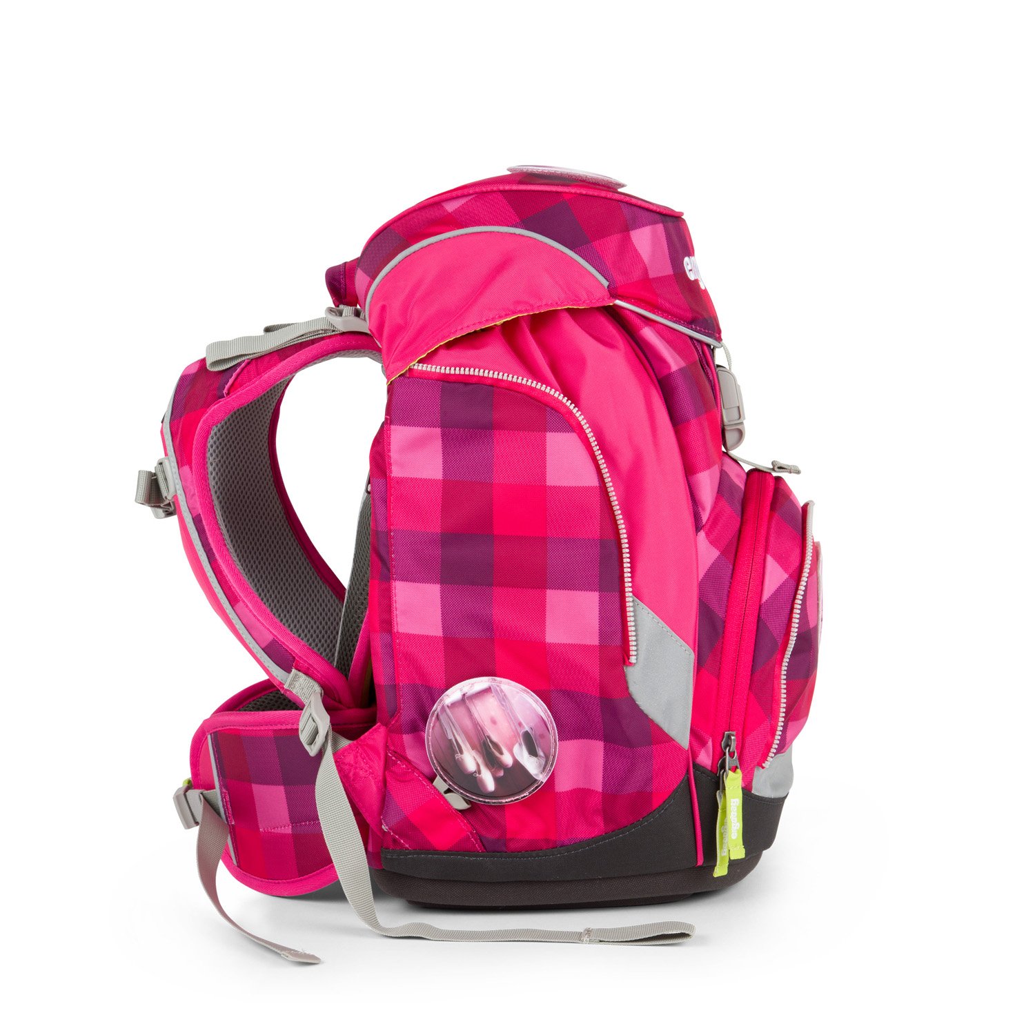 Ergobag pack Schulrucksack-Set RhabarBär (6tlg.), 35 cm, 20 L, Lila Kontrollen