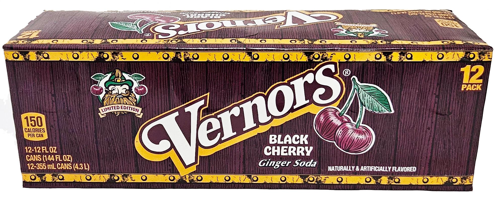 Amazon.com : Vernors ginger ale (soda) Black Cherry flavored soda