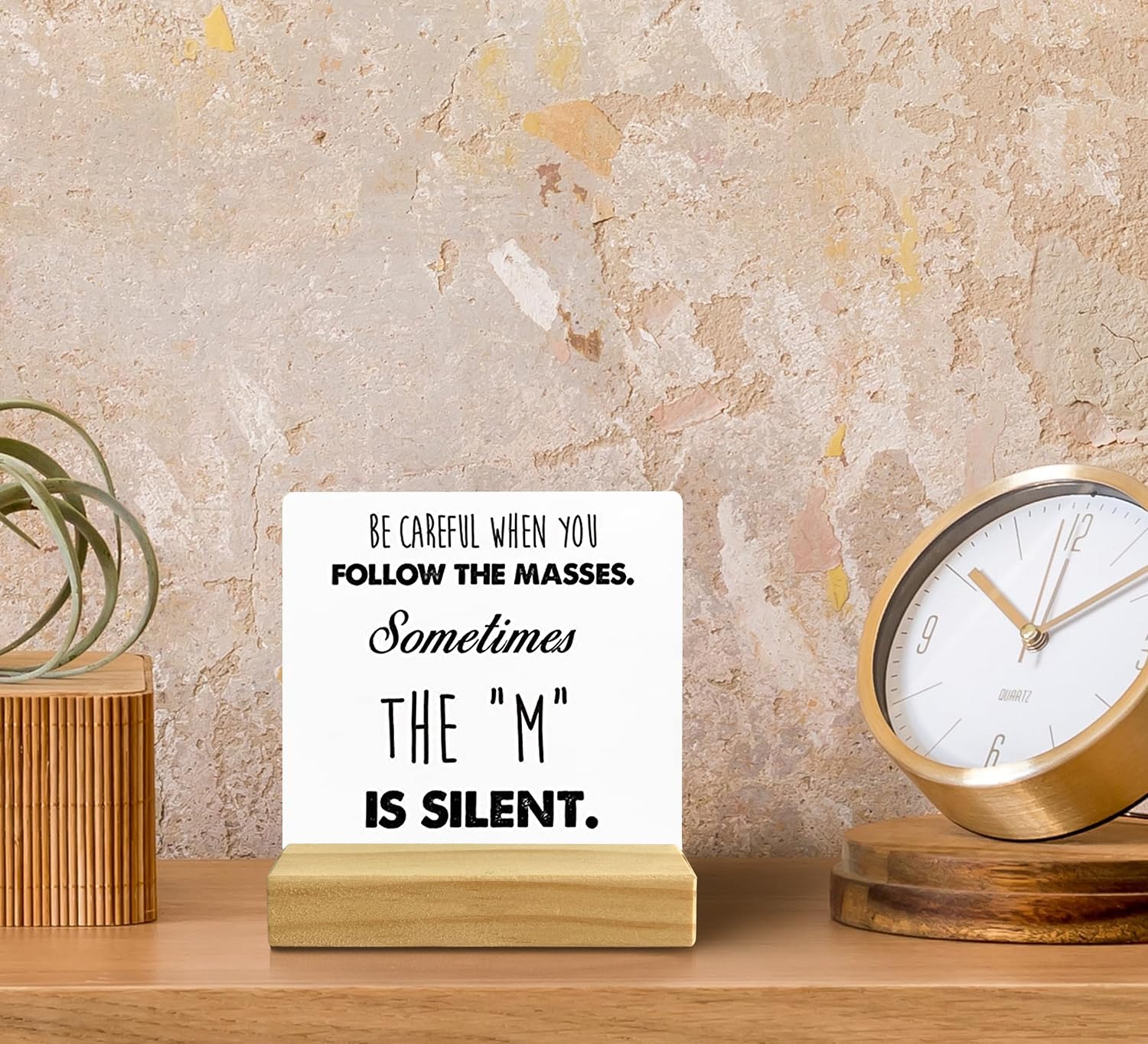  Bless This  置物 Bless This Hizzle For Shizzle Wooden Sign Desk Decor Inspirational