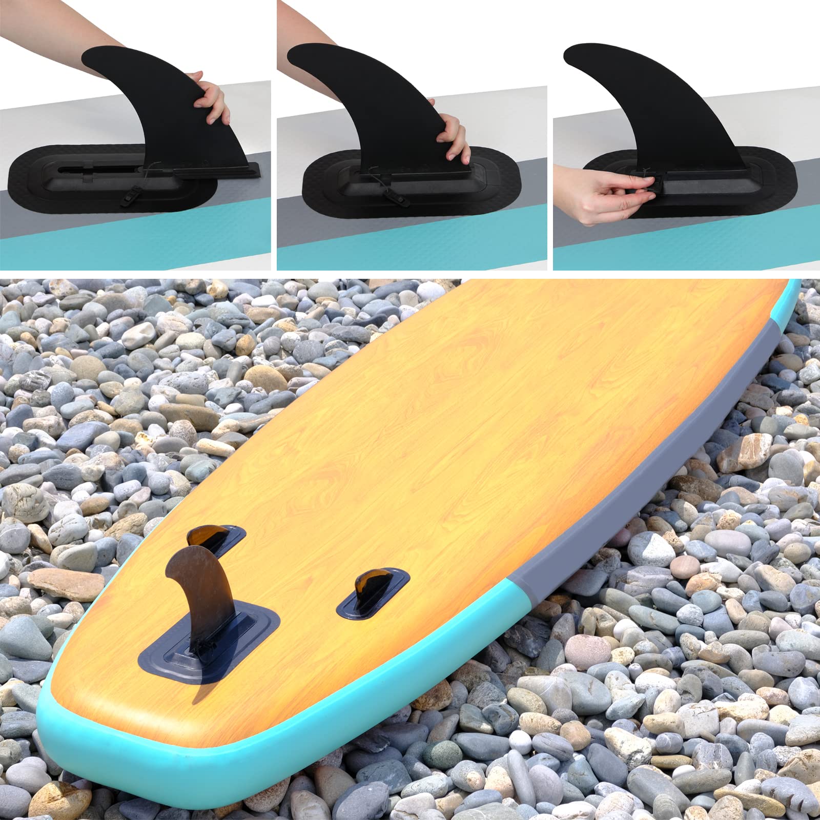 Pinna Centrale Universale Per SUP E Surf - 9 Pollici, Materiale Nylon, Per Tavole Gonfiabili E Rigide - Foto 9