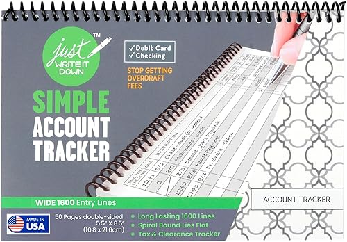 The Superior Register - Cuaderno de registro de cheques y tarjetas de débito, ideal para dar seguimientos a tus cuentas de manera sencilla