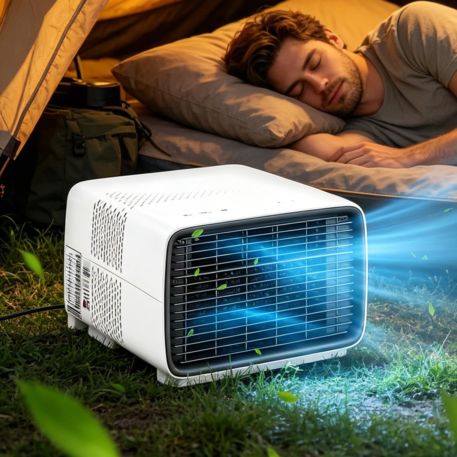 TozMvi RV Air Conditioner 2700 BTU – Mini Portable AC Unit with Real Compressor, Low Wattage 280W, Ultra-Quiet 45dB, 3-in-1 Cooling + Fan + Dehumidifier for Camper, Van Life