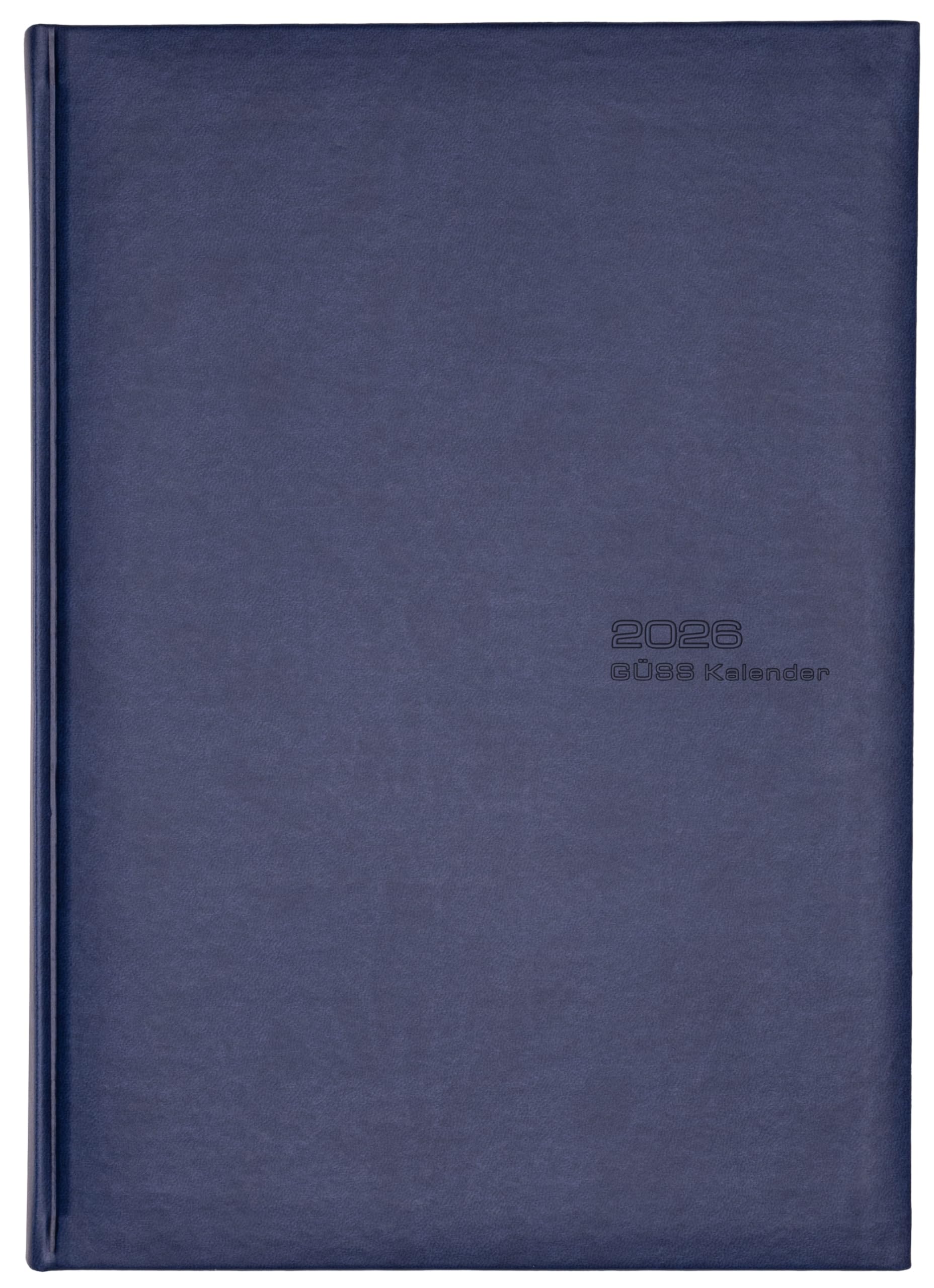 GÜSS Planungsbuch A4, 768 Seiten, Doppelseite pro Tag blauer Einband