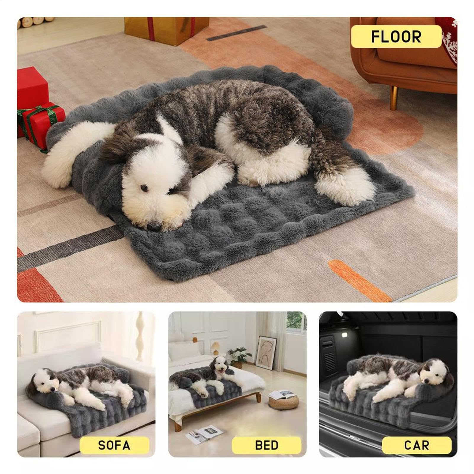 Sofá Cama Para Perros Alfombrilla Lavable De Sofá | Cama Relajante Perros Para dormitorio, salón, zona de juegos, apartamento, relajación interior, sueño nocturno, descanso
