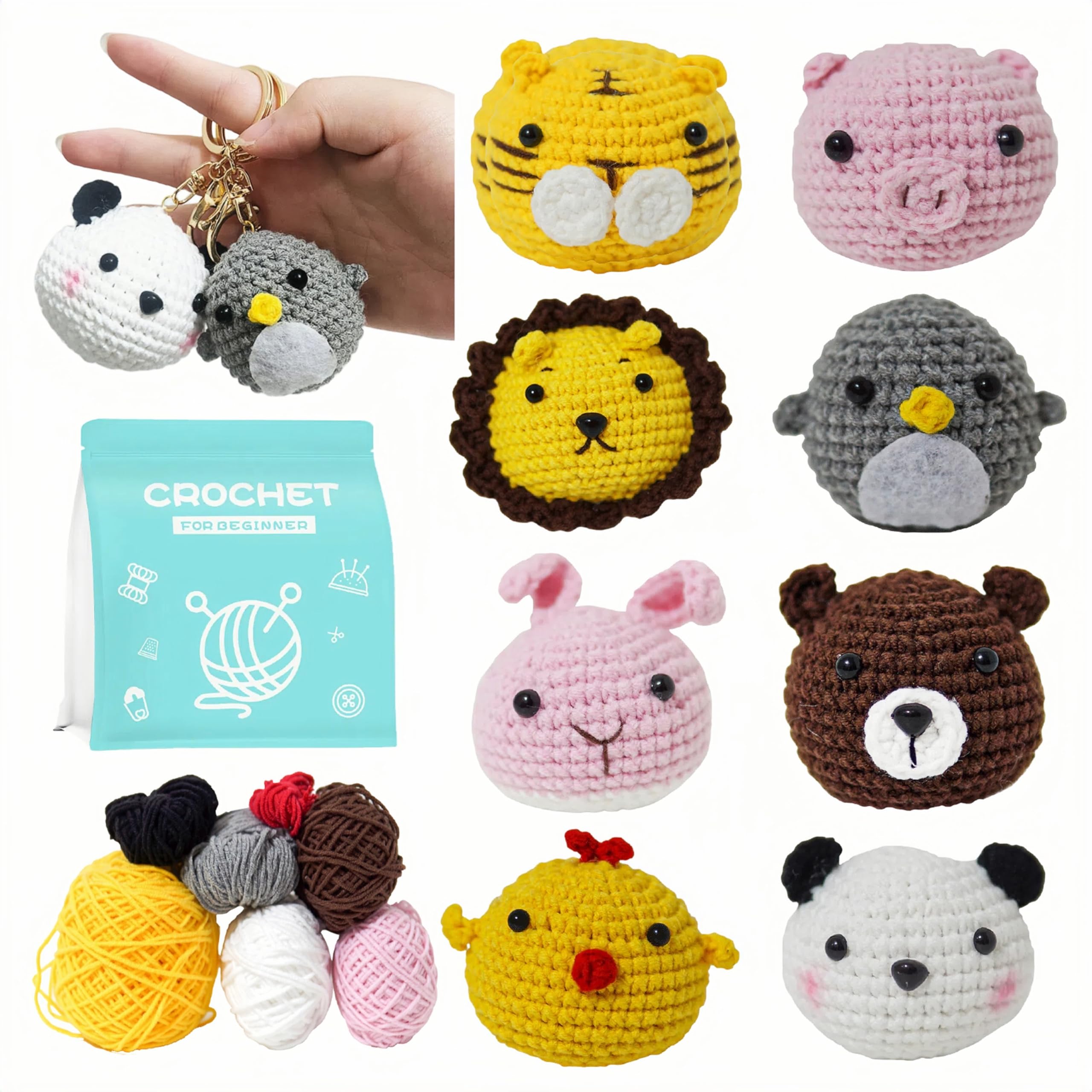 Kit Tapis Point Noué à Faire Soi-Même - Loisir Créatif Adultes Débutants | Toile Pré-imprimée 55x75cm Tapis à Nouer Diy