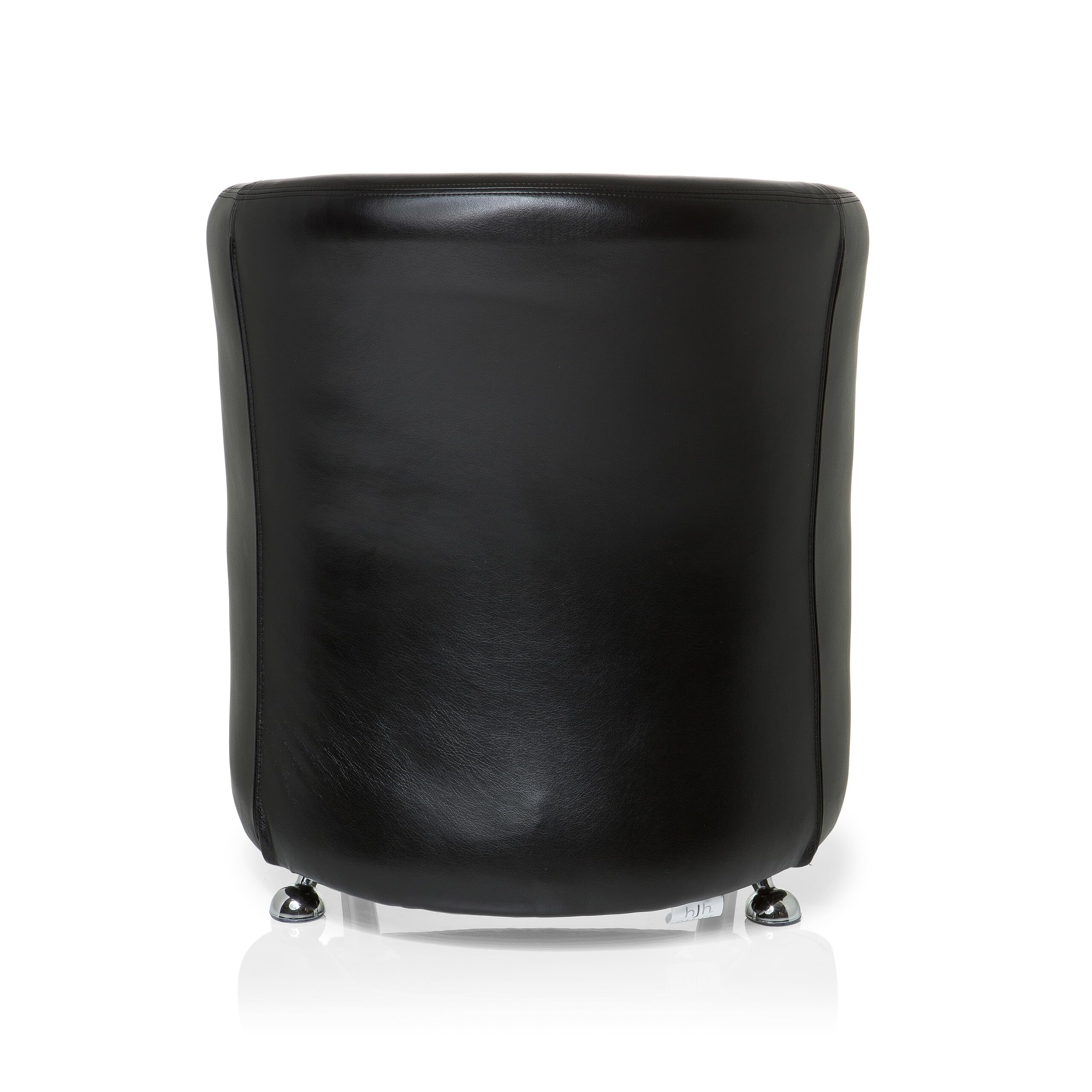 hjh OFFICE Polstersessel ST. Lucia Kunstleder Lounge-Sessel mit weicher Sitzpolsterung, 713200, Schwarz