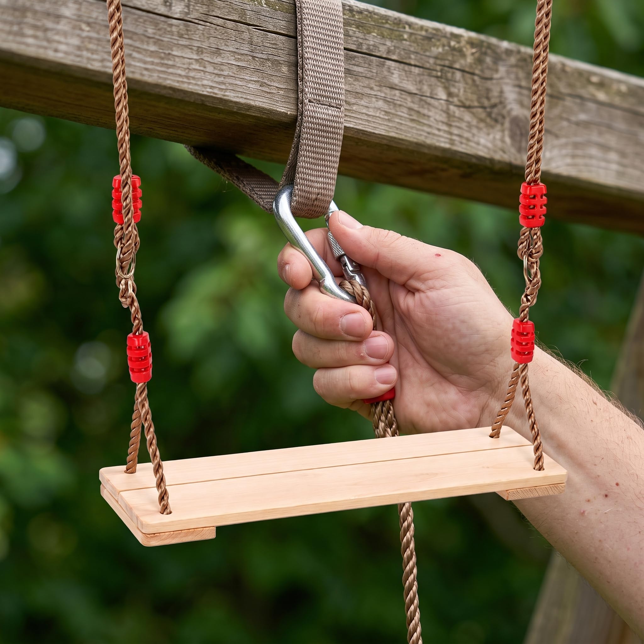 schaukel für drinnen & draußen – vielseitige Schaukel Outdoor & Indoor mit Brett oder Trapezschaukel für Babys