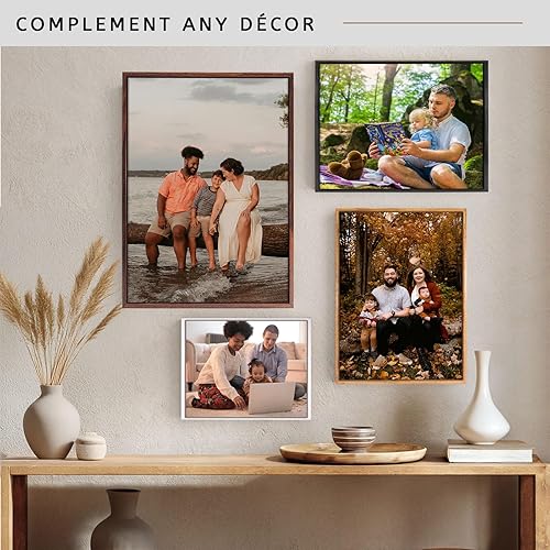 Miniatura 7 de Marcos flotantes de lona de 8 x 10 pulgadas, 1.25 pulgadas de profundidad, tamaño personalizado, lienzo estirado extraíble para decoración de pared