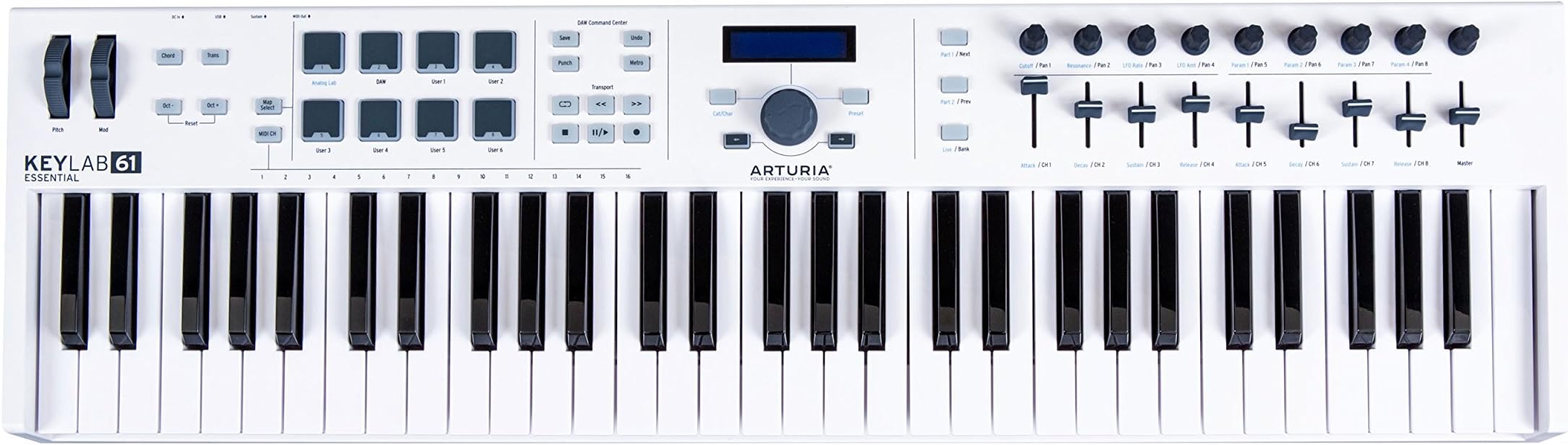 Arturia Keylab Essential 61-61-Note MIDI Controller Keyboard