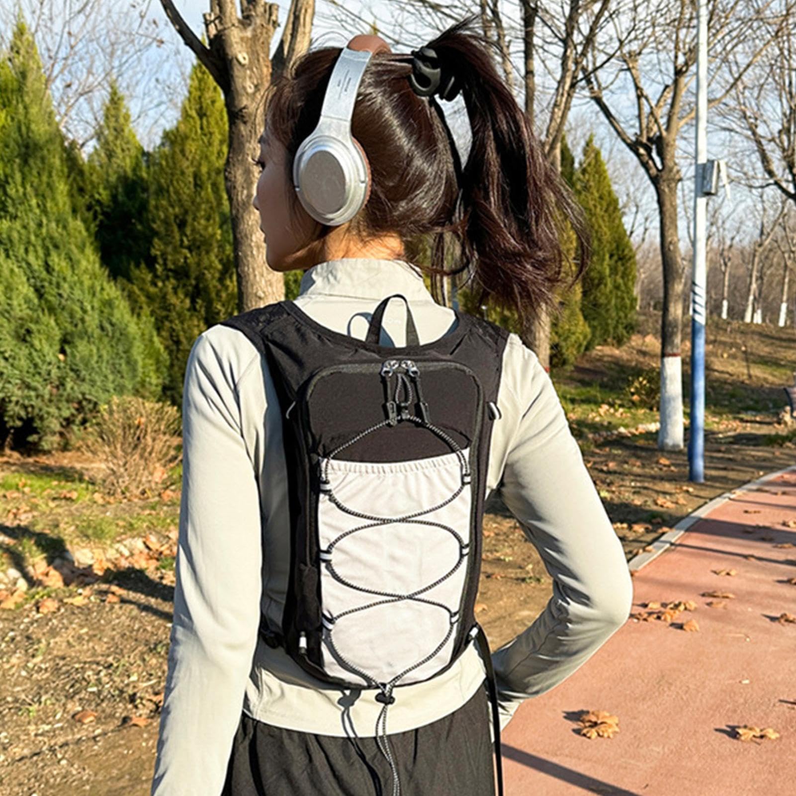 Sac à dos d'eau pour la course, sac à dos à courir | MARATHONERER RACKE WATER DAYPACK - Pack multi-fonctions réfléchissantes pour randonnée des sentiers de randonnée des marathons de course à cyclisme