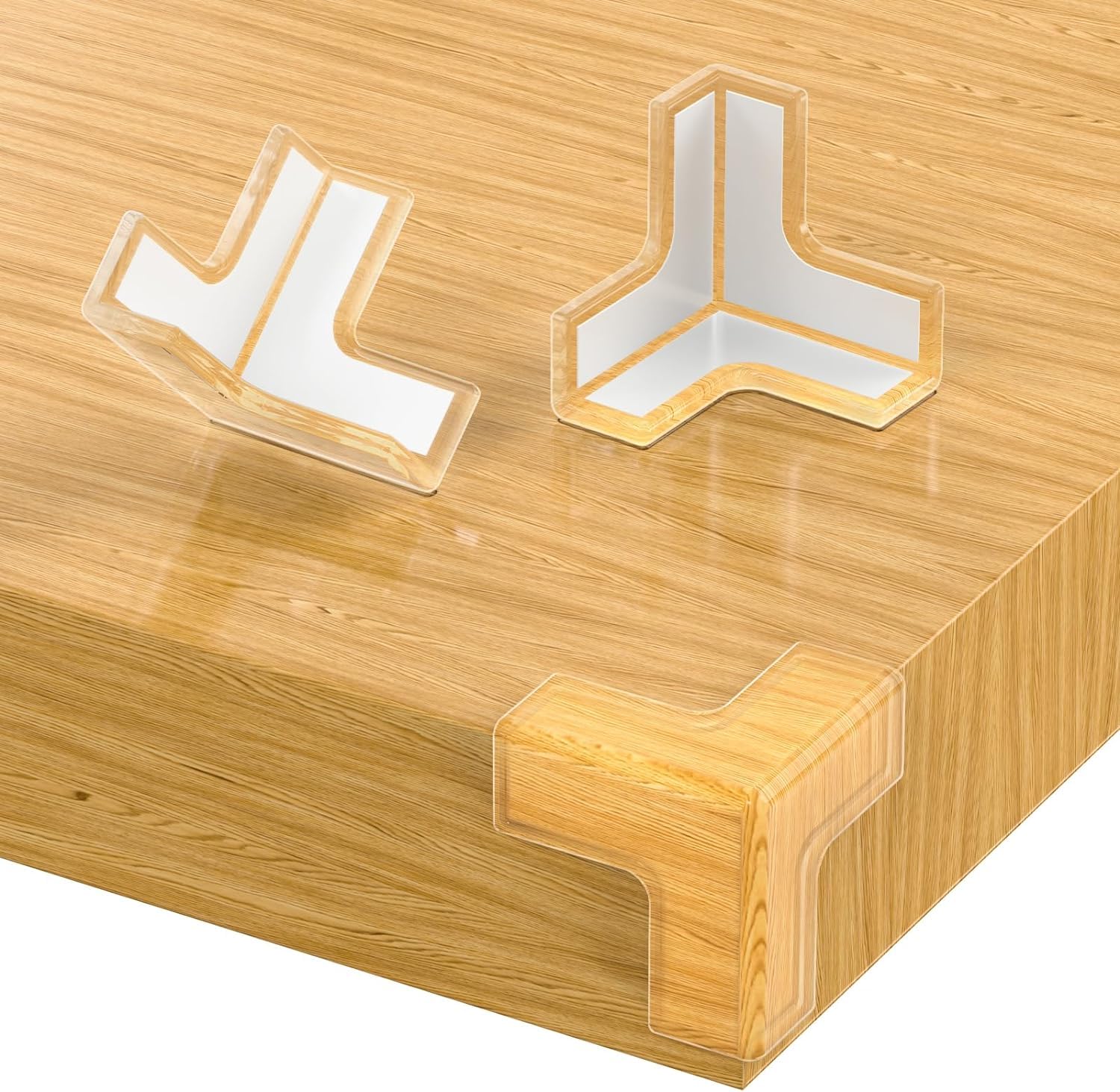 Protections Coins Table Bébé T-PEKON - 12 Pièces - Transparent - Adhésif Fort