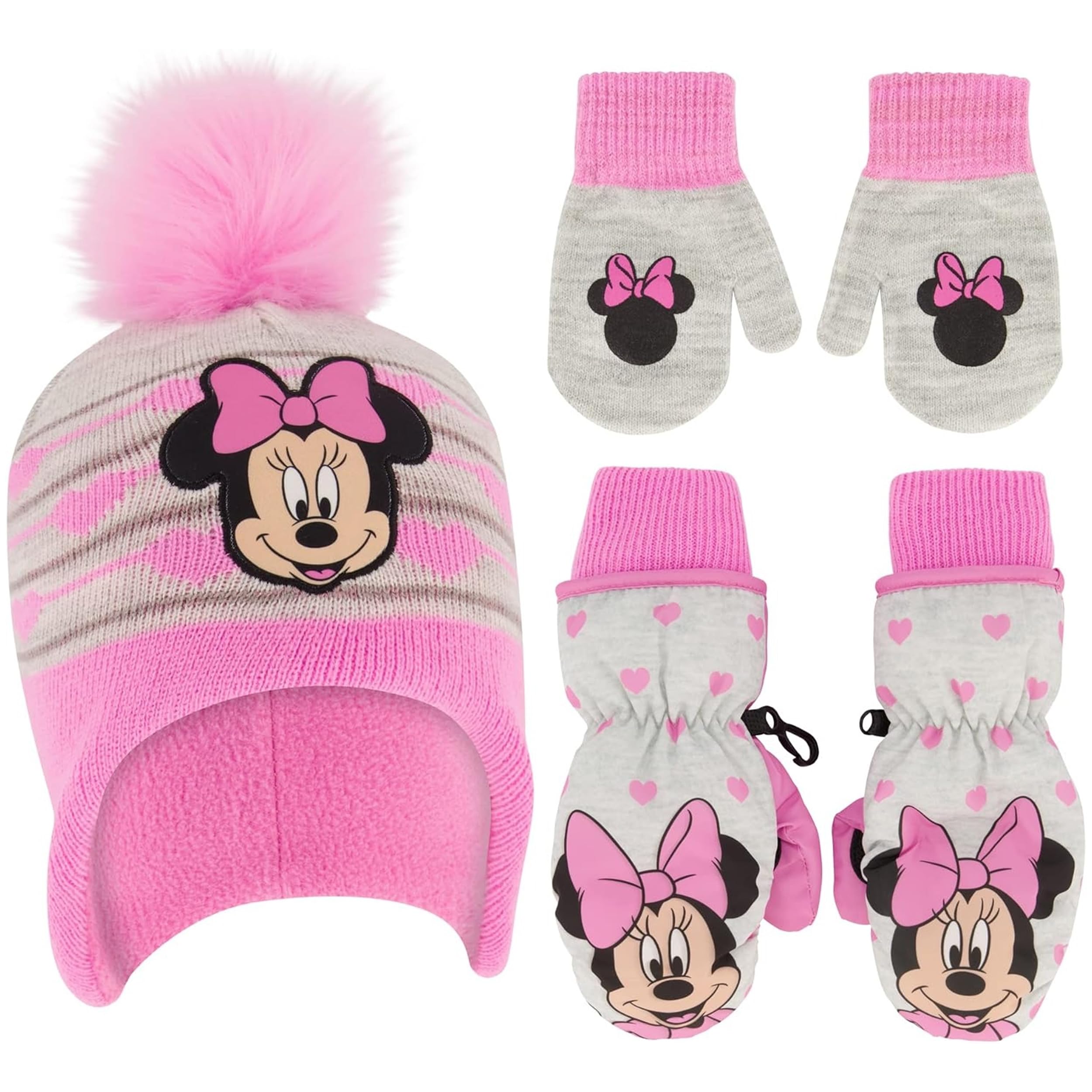 Amazon.com: Disney Girls Toddler Winter Hat with Knit and