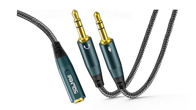 three dots パイルコート　未使用 Amazon.com: SOLMIMI Headphone Splitter Adapter for PC, 3.5mm CITA