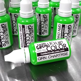 Generic 10 Pack of Colorants for Dying Plastisol (Soft Plastic Fishing Baits)