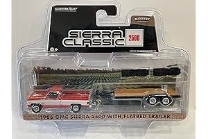 Greenlight 1986 GMC Sierra 2500 Truck and Flatbed Trailer: Miniature Precision at Its Finest