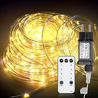 Jopassy Led-lichtslang voor buiten, 40 m, 960 leds, waterdichte