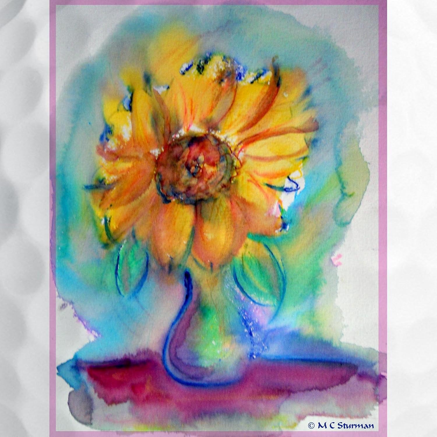 CafePress Sunflower Colorful, Flower Art Golf Balls (Pk of Novelty Golf Balls (Pk of 12)