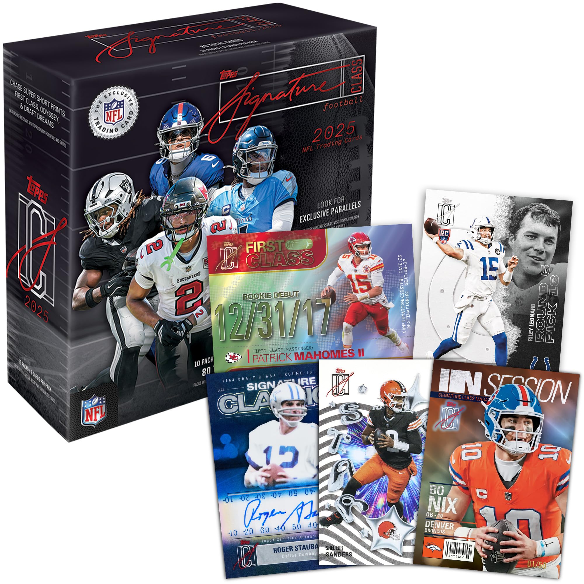 Pallone da calcio Topps Signature Class 2025, sigillato in fabbrica, in confezione grande