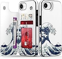 Vista 478 de LETO para iPhone 15 Pro Funda tipo cartera - Tapa tipo folio con patada - Diseños de moda - Tarjetero - Funda protectora para mujeres y niñas - 6.1