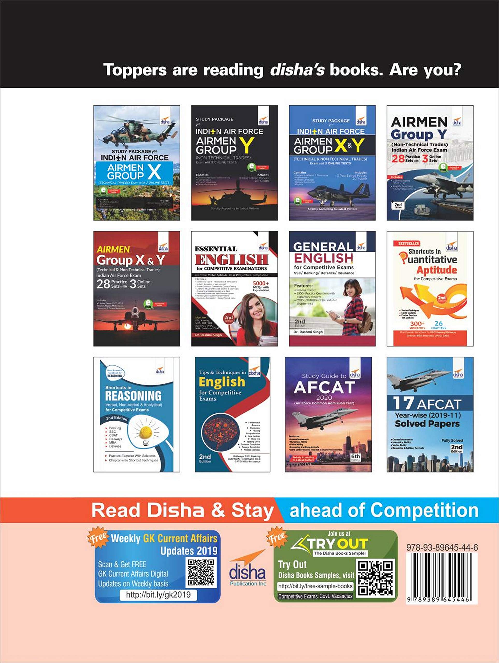 Airmen Group X (Technical Trades) Indian Air Force Exam 28 Practice Sets with 3 Online Sets 2nd Edition