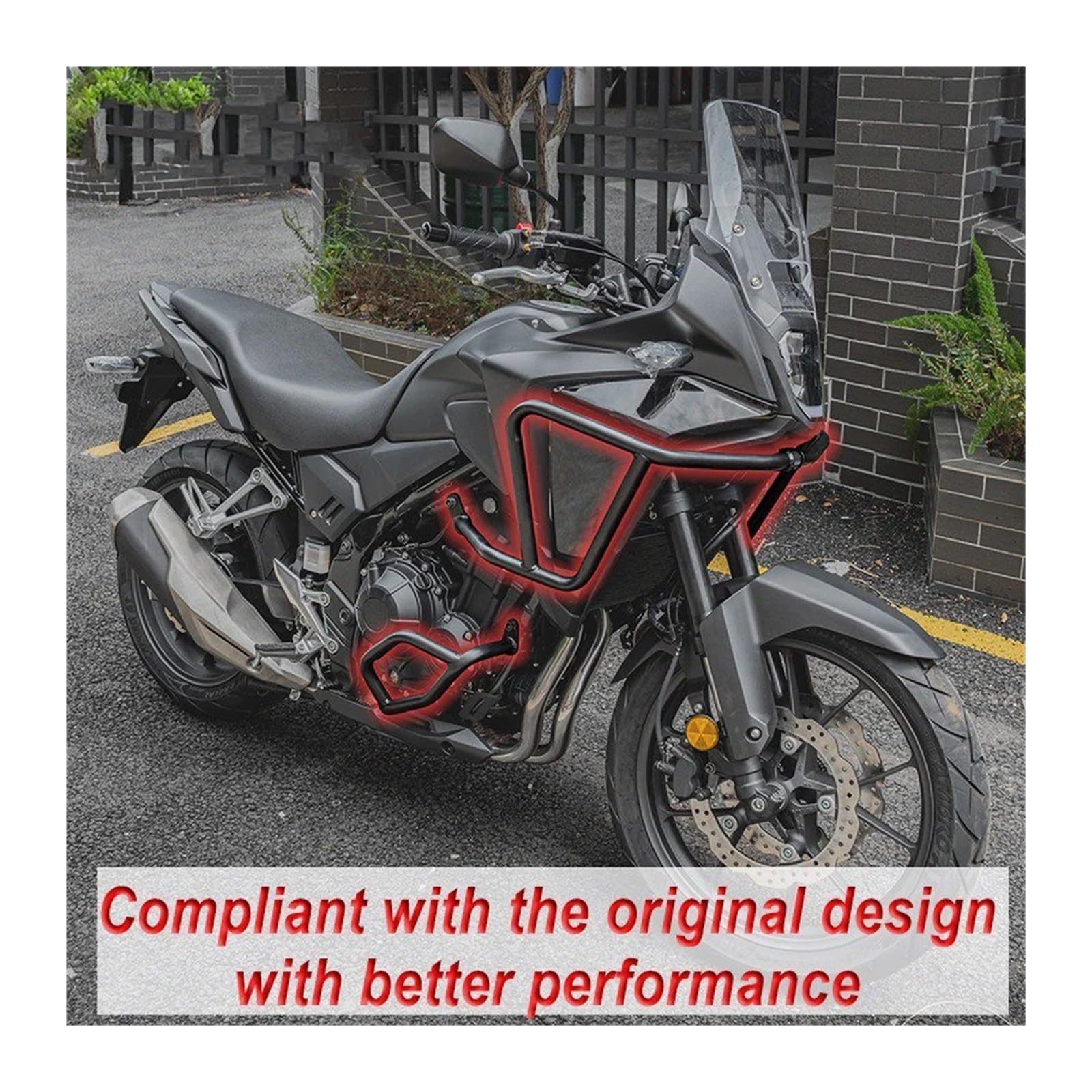 Barra Protección Motor para NX400 NX500 2024 2025 Protección De Barra Choque Superior E Inferior para Motor Motocicleta Accesorios Parachoques(A Set Crash Bar)