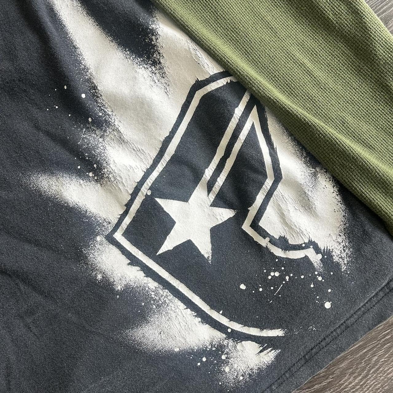 Amiblvowa Women Y2K Grunge T Shirt Emo Aesthetics Graphic Tops Teen Girl Vintage Baggy Goth Tops Harajuku Punk Grunge Clothes: Green X-Large