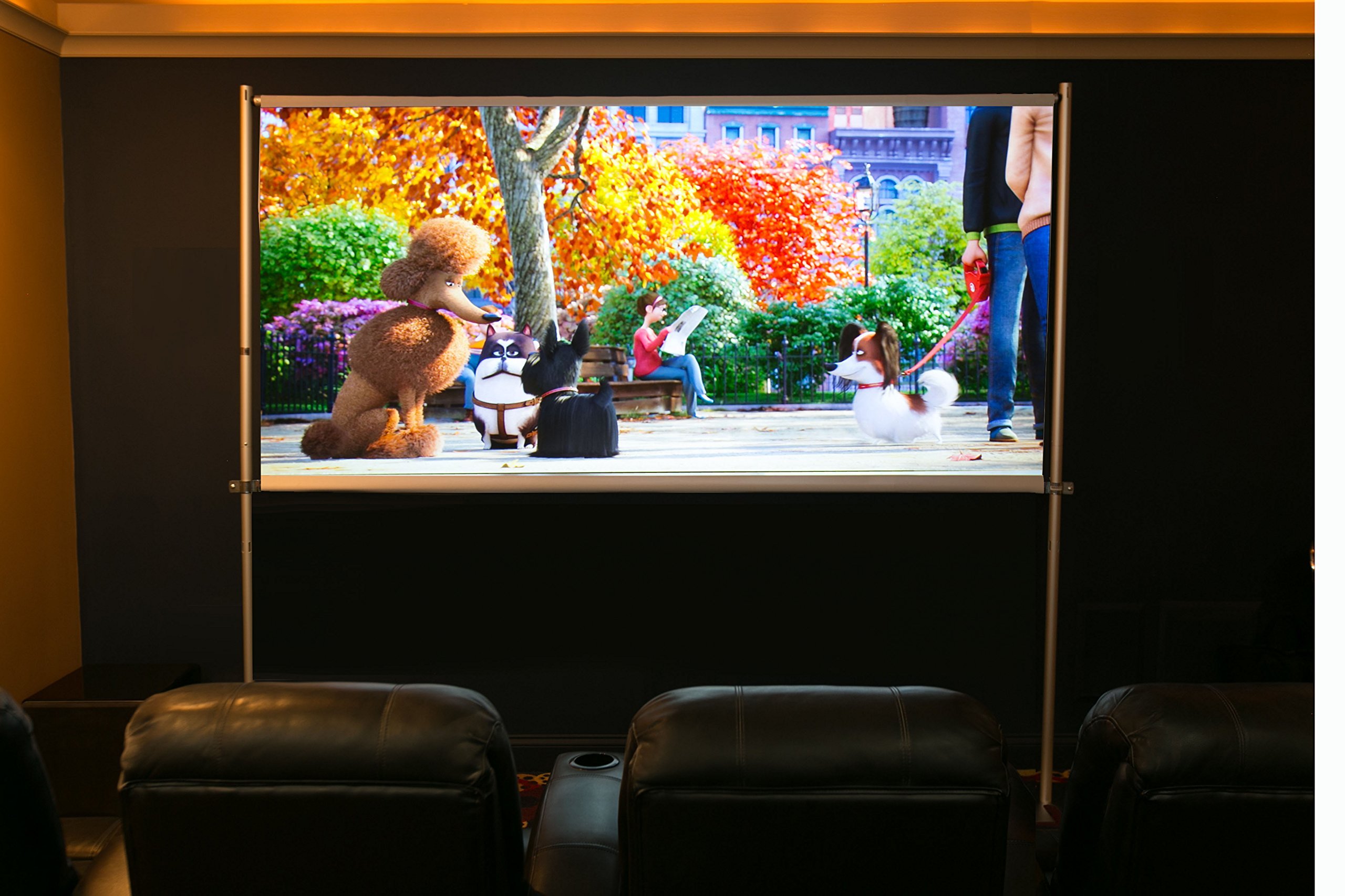 OnlineEEI, Keen Screen Portable Movie Projector Screen with Carry Bag, 7' 10