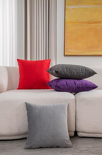 Miniatura 10 de Dezene - 2 fundas decorativas de terciopelo para almohada