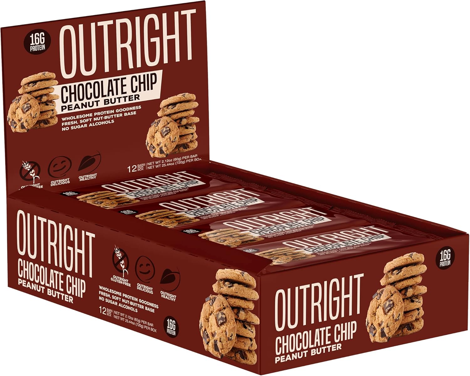 MTS Nutrition Outright Bar, Chocolate Chip Peanut Butter, 1 kg Amazon