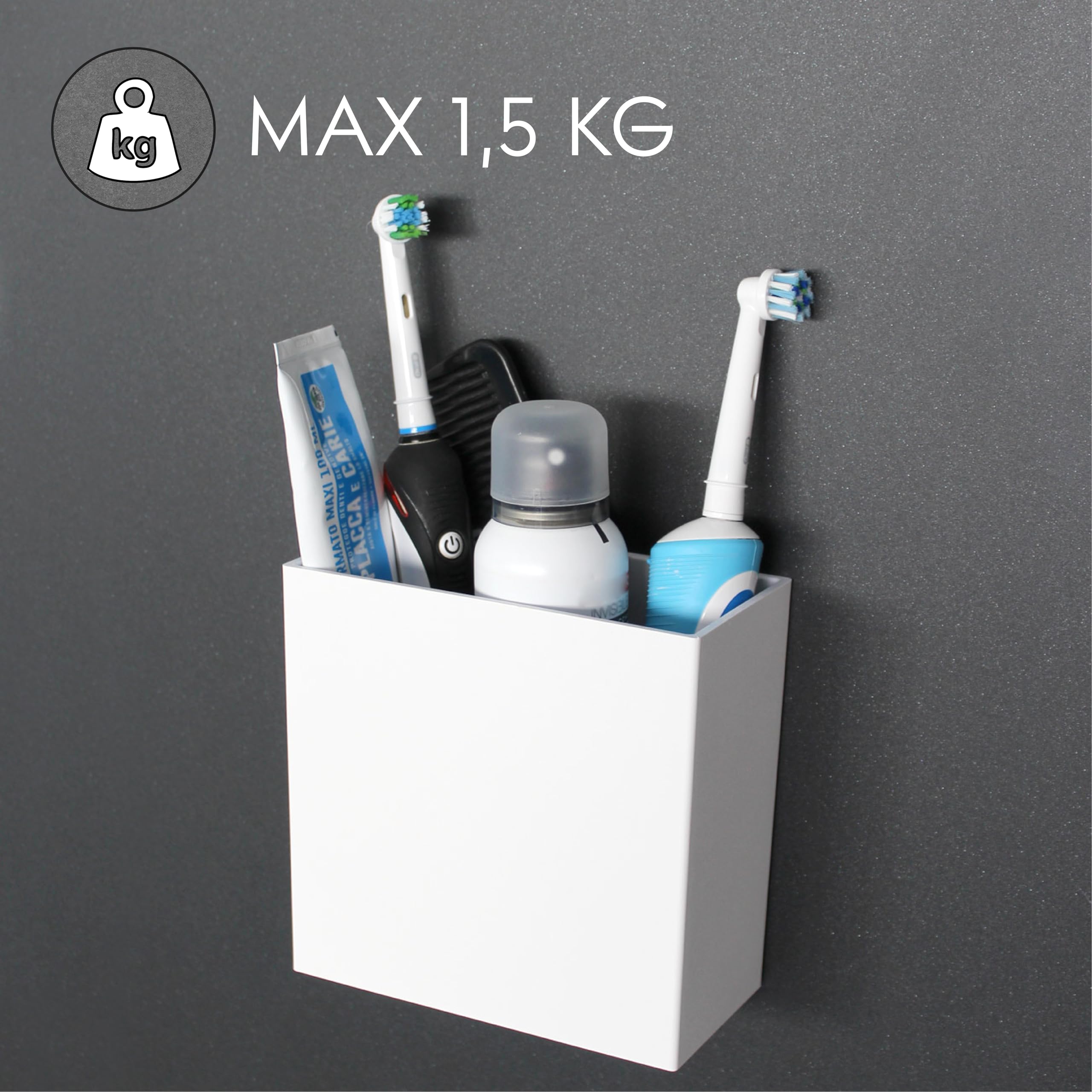 KalaMitica, "Uranos" Magnetic Container, Ladle Holder and Storage Box for Magnetic Whiteboard, Modern Design - Image 3
