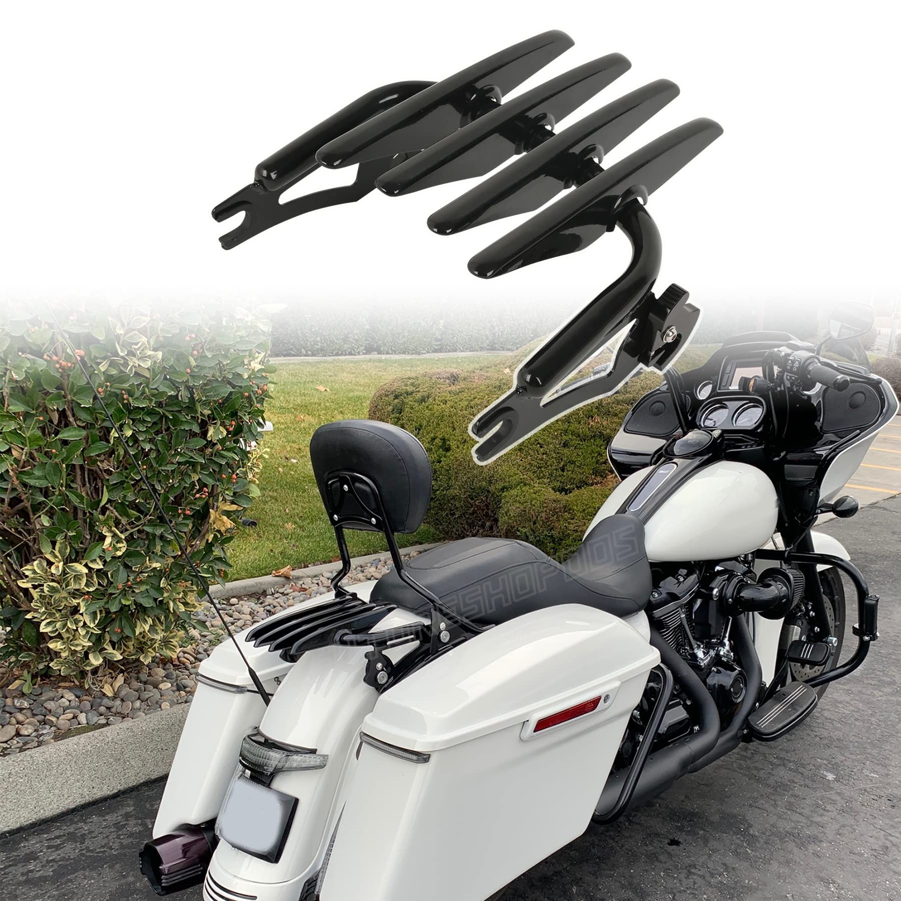 Buy Fit 2021 Street Glide Luggage Rack Stealth Detachables Two Up
