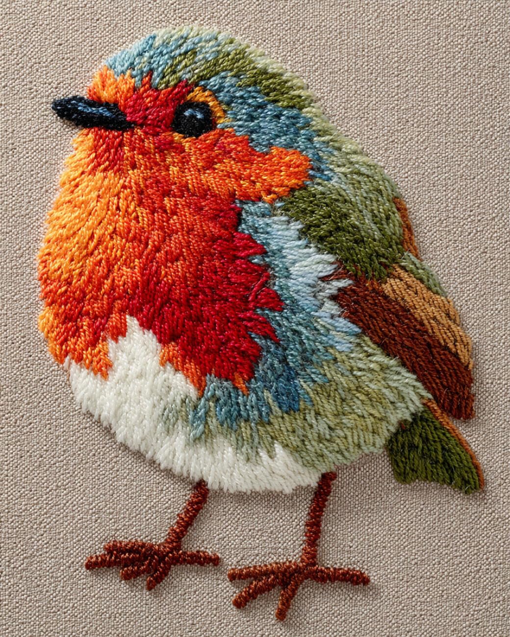 Ambattery T Large Rug Making Ki Cartoon Bird 85X115cm