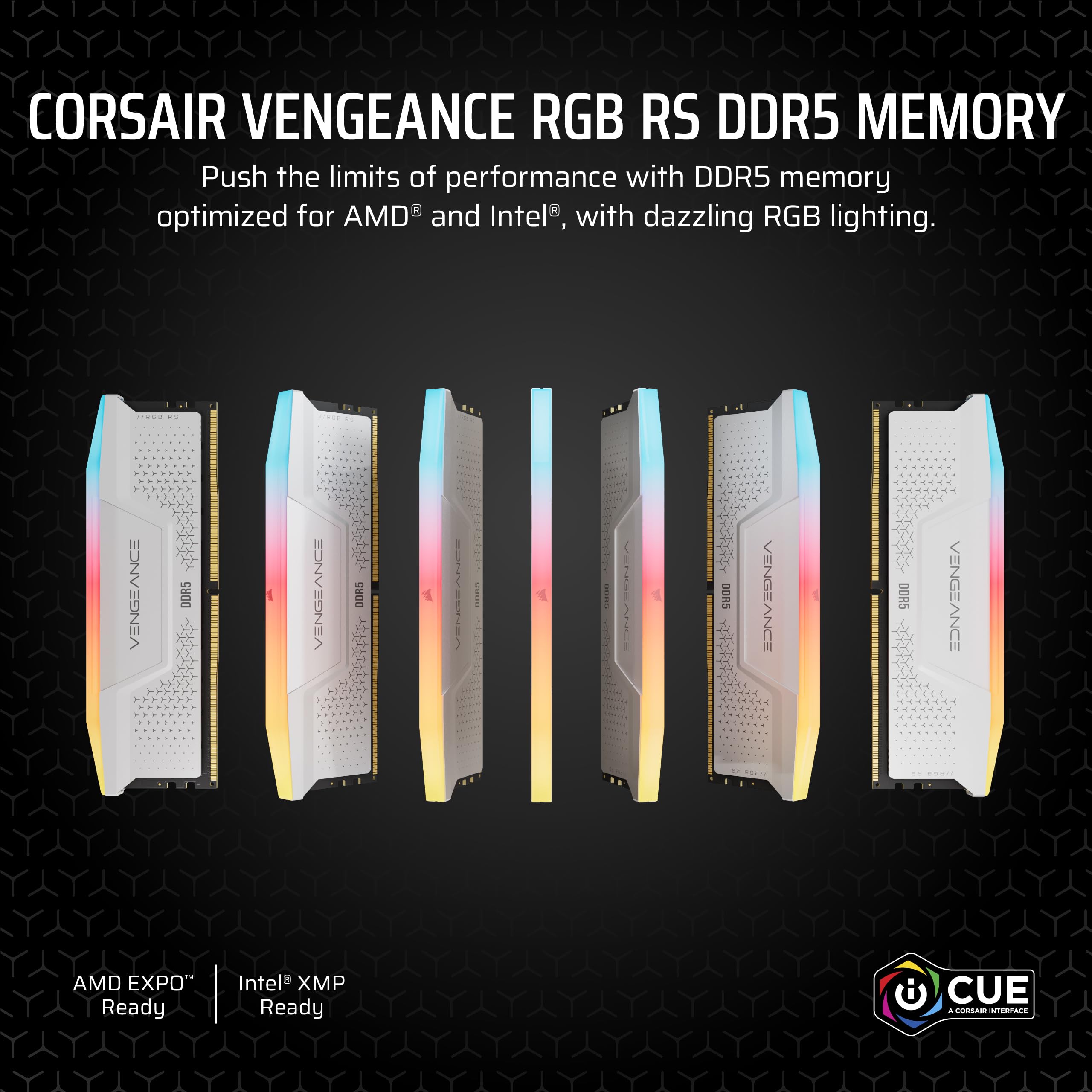 Amazon | CORSAIR VENGEANCE RGB RS DDR5 32GB（16GB×2）最大 5600MHz